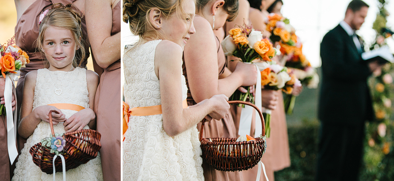 These are photos of the flower girl.