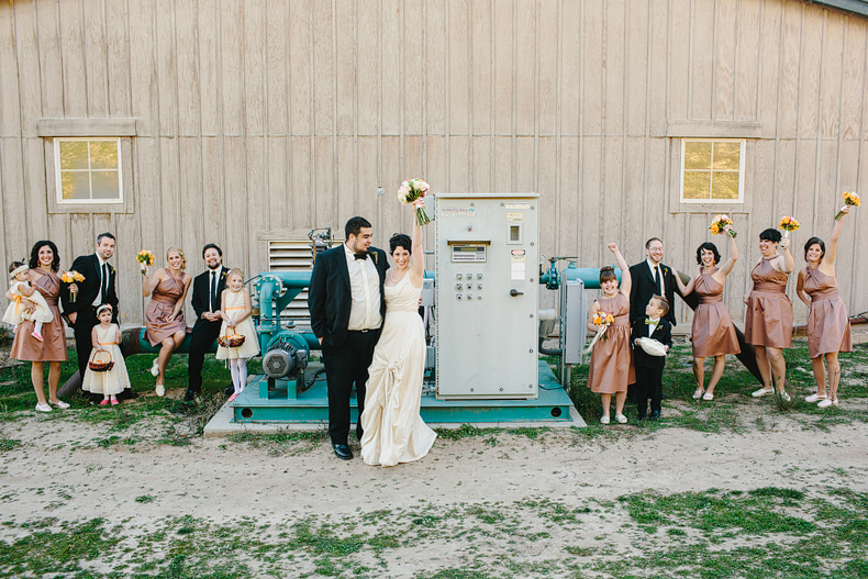 This is a photo of the bridal party.