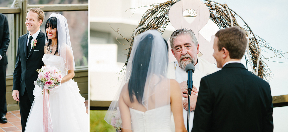 These are ceremony photos from Michael + Parisa