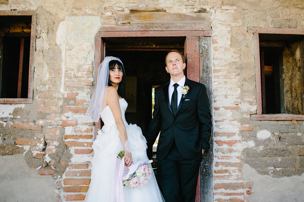 Parisa and Michael looking off into their bright future.