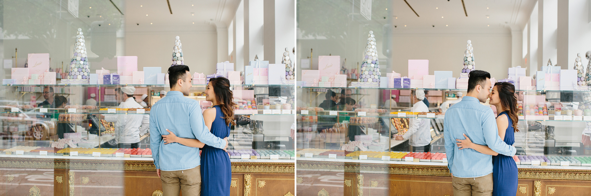 Los Angeles Engagement session at Bottega Louie and The Perch