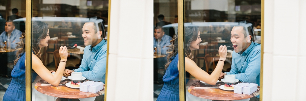 Los Angeles Engagement session at Bottega Louie and The Perch