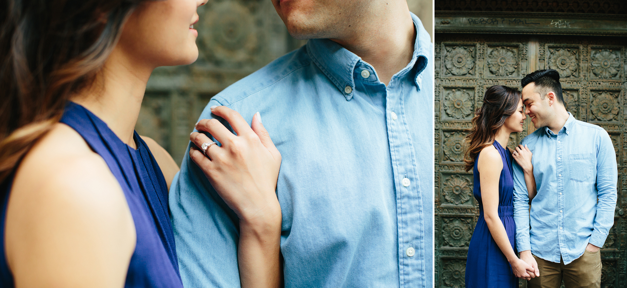 Los Angeles Engagement session at Bottega Louie and The Perch