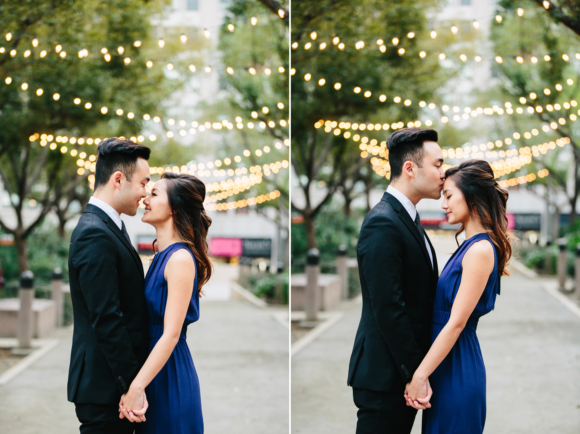 Los Angeles Engagement session at Bottega Louie and The Perch