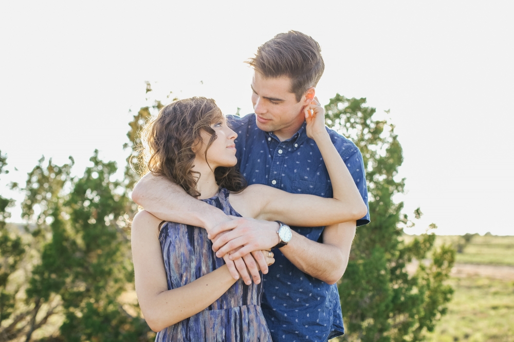 Jordan and Riley in the New Mexico desert for their shoot. 