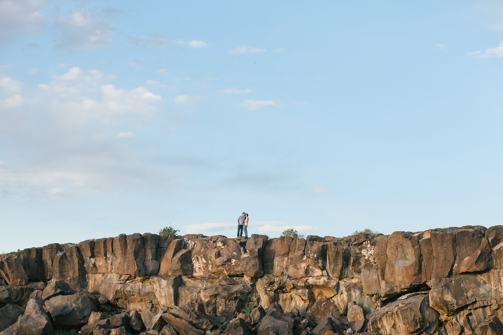 This is a great tiny people in big landscape photo.