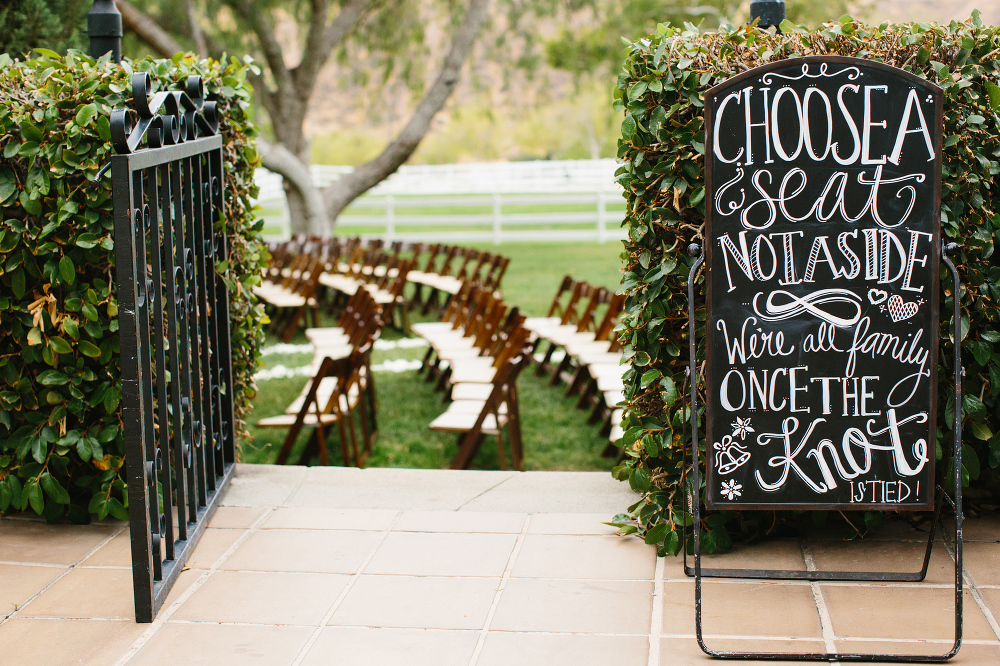 Here is a photo of the guest entrance to the ceremony site. 