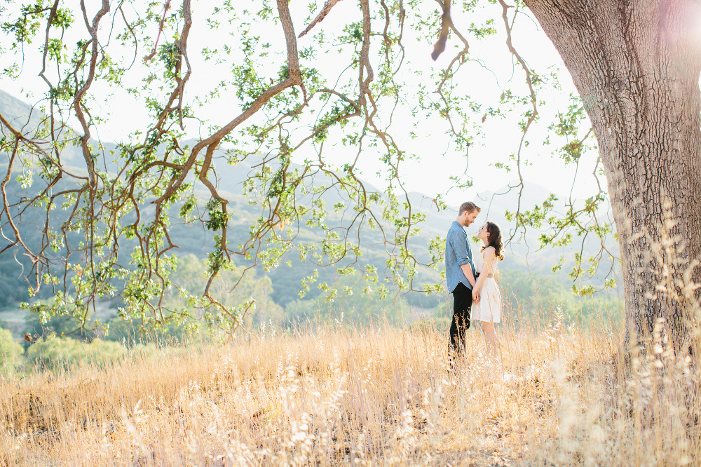 Here is a gorgeous photo of Laura and Karl by a large tree. 