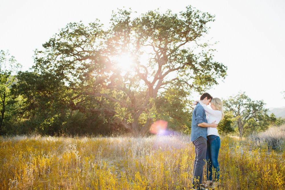 This is a beautiful photo of Lauren and Alex at Paramount Ranch. 