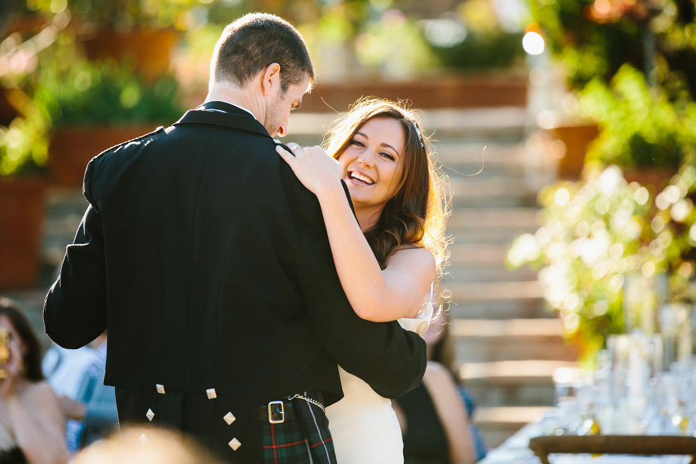 The couple was adorable during their first dance. 