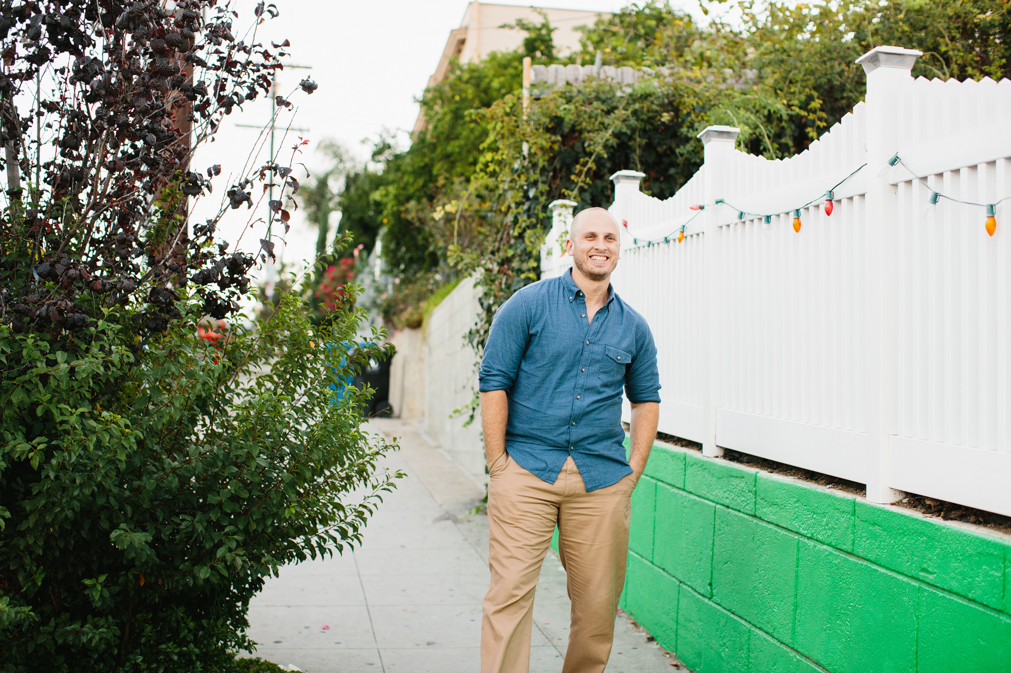 Jesse posing along the streets in Silverlake. 