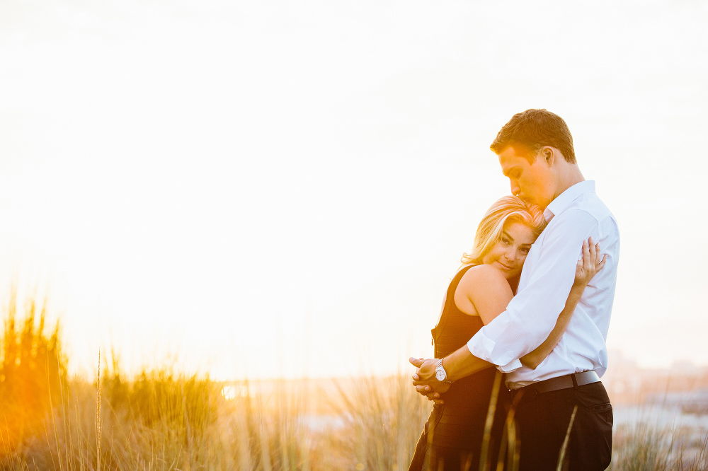 A sunset shot of the couple. 