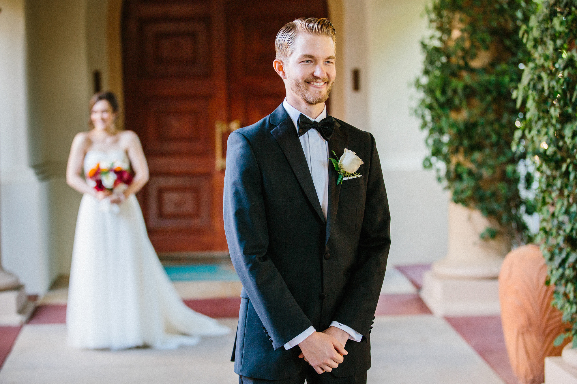 Laura and Karl during their first look. 