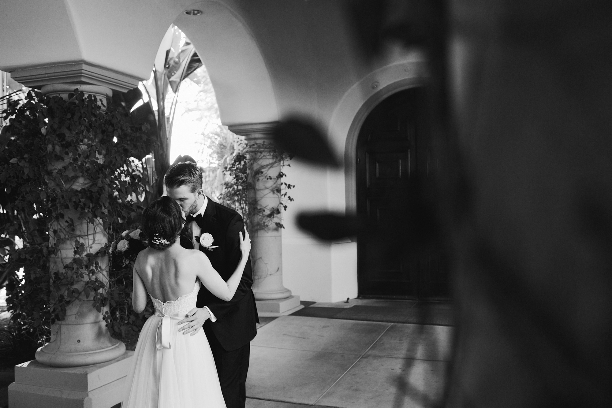 An adorable photo of the couple at Spanish Hills. 