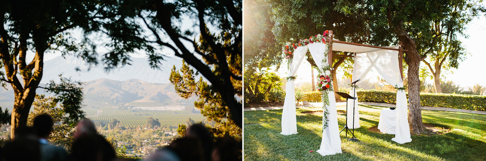 The ceremony space. 