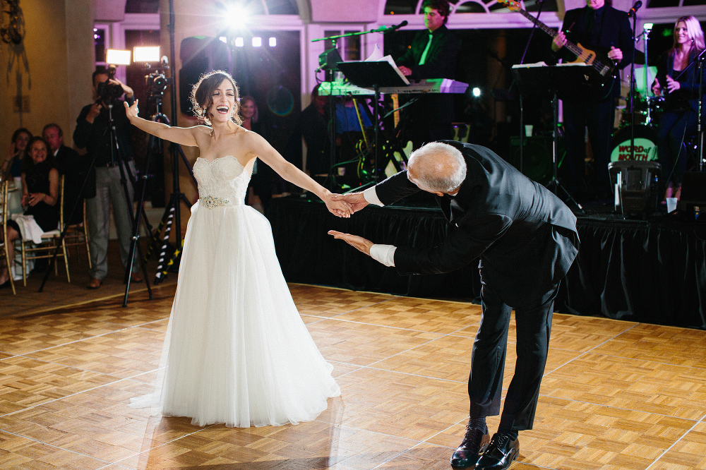 The bride and her father