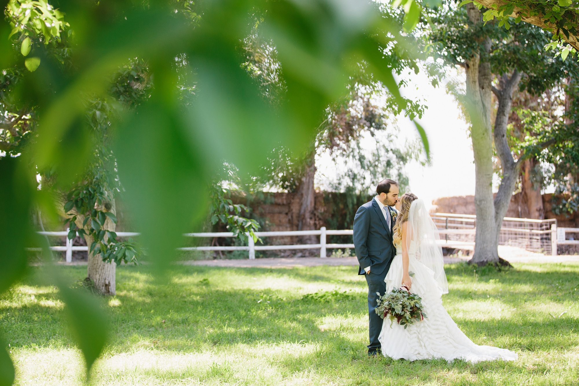 A beautiful photo of the bride and groom. 