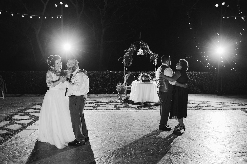 Steven and Samara had a special dance with their parents. 