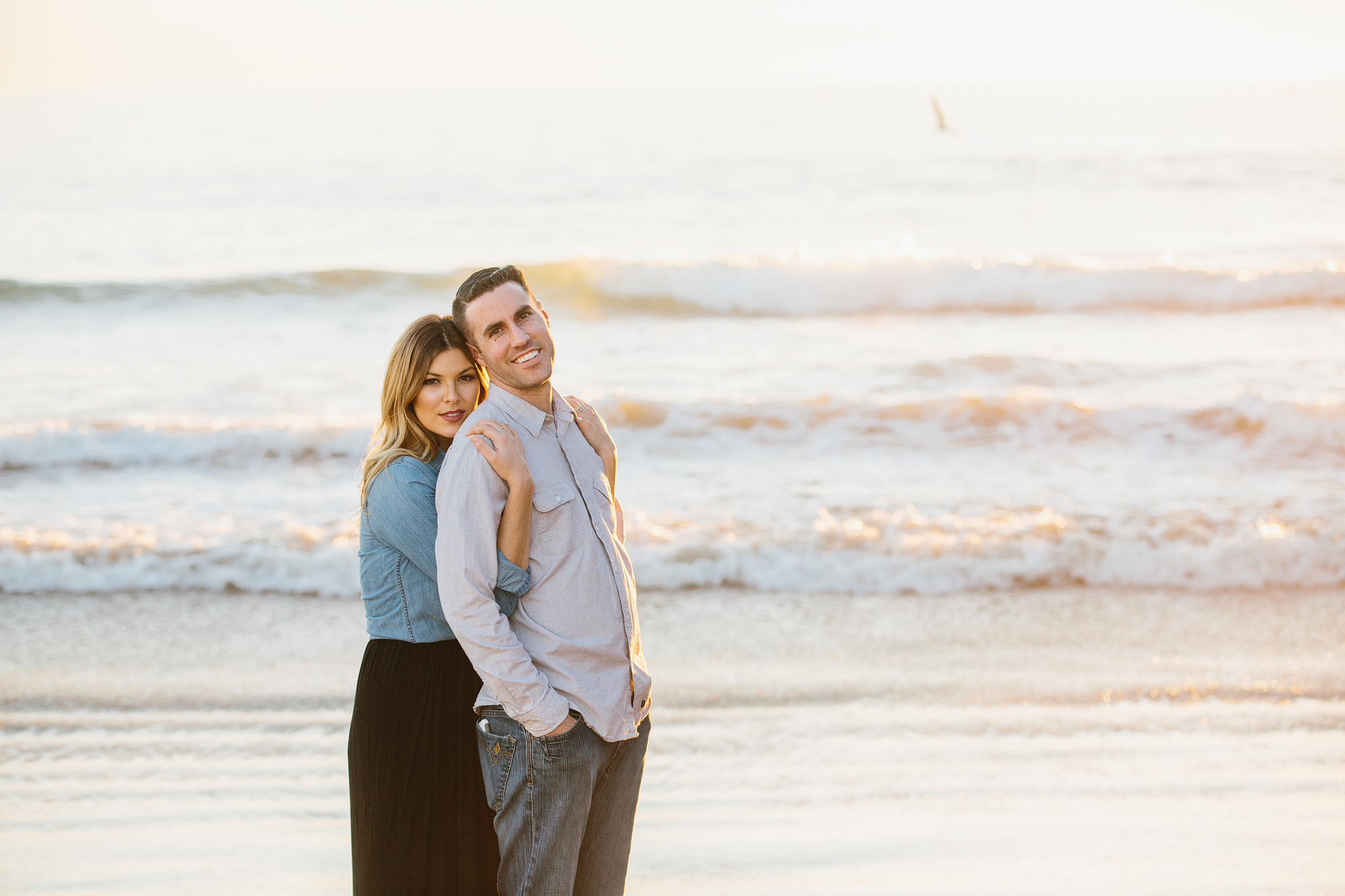 The second half of the session was shot at the beach. 