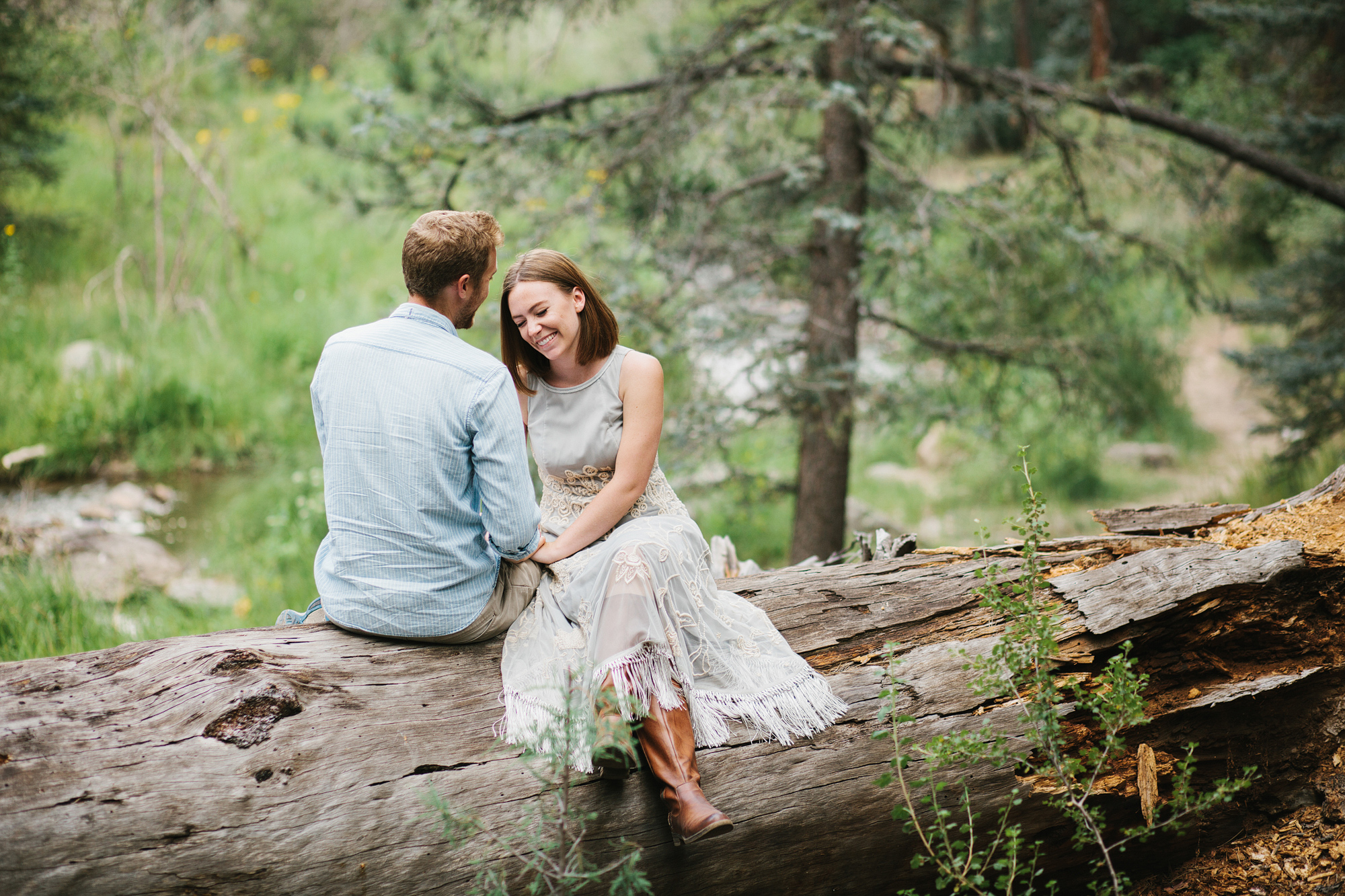 Madie and Matthew sitting on a tree. 