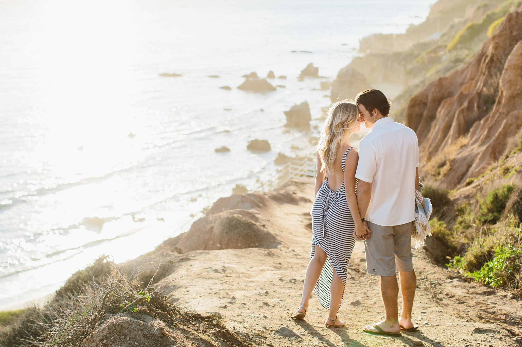 Megan and Travis on the cliffside. 