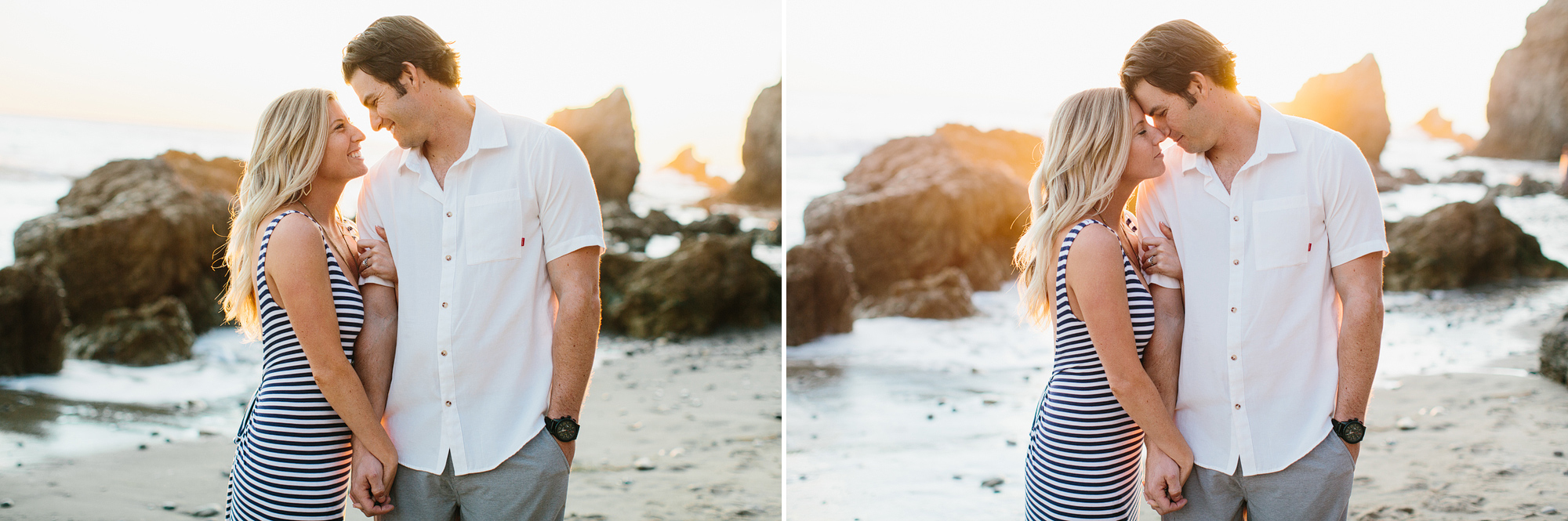 Sweet photos of the couple on the beach. 